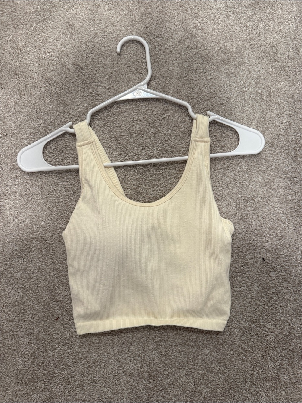 White padded tanktop nwot